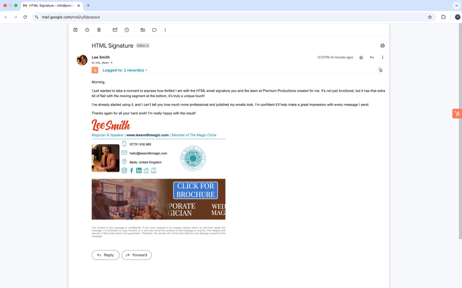Premium Productions html signatures