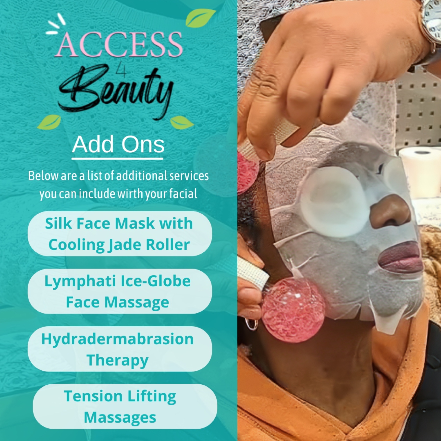 Access 4 Beauty add ons service graphic