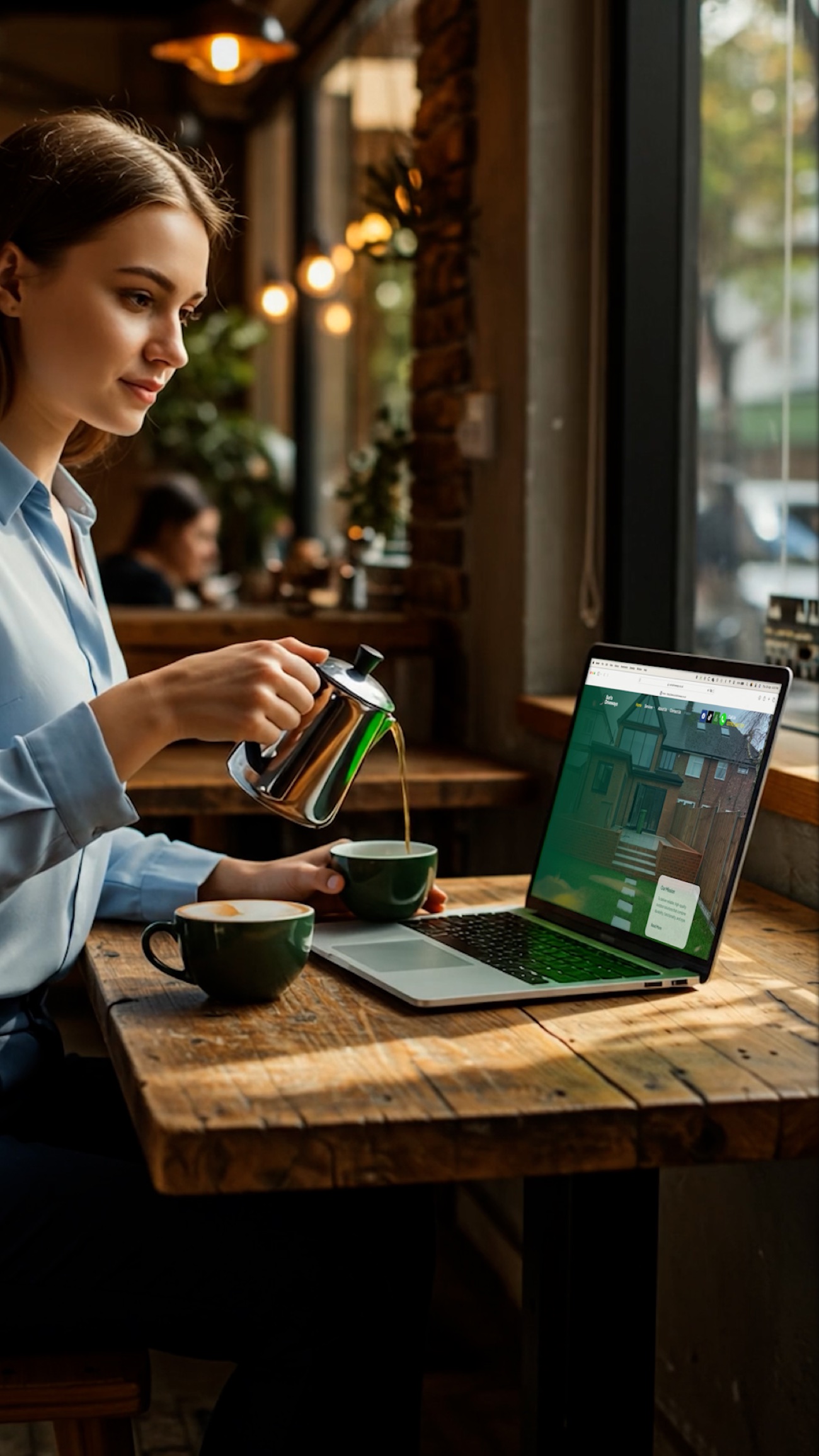Suri's Driveways website shown on a laptop